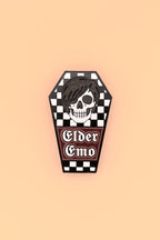 Elder Emo Coffin - Enamel Pin