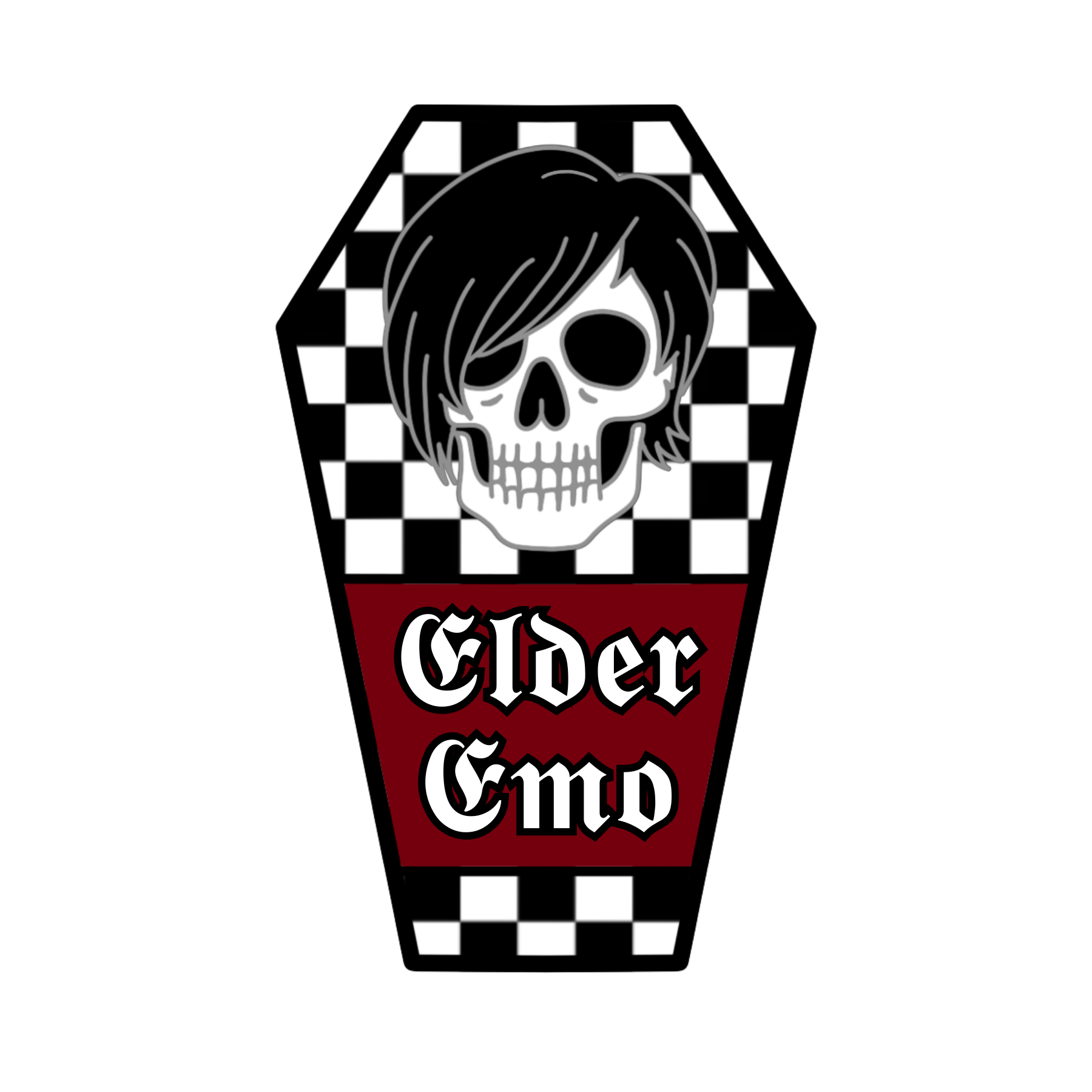Elder Emo Coffin - Sticker