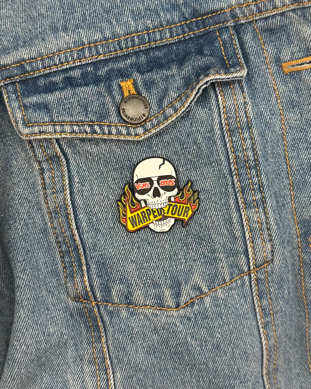 Skull Bite Warped-inspired (Grade B/Imperfect) - Enamel Pin