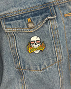 Skull Bite Warped-inspired (Grade B/Imperfect) - Enamel Pin