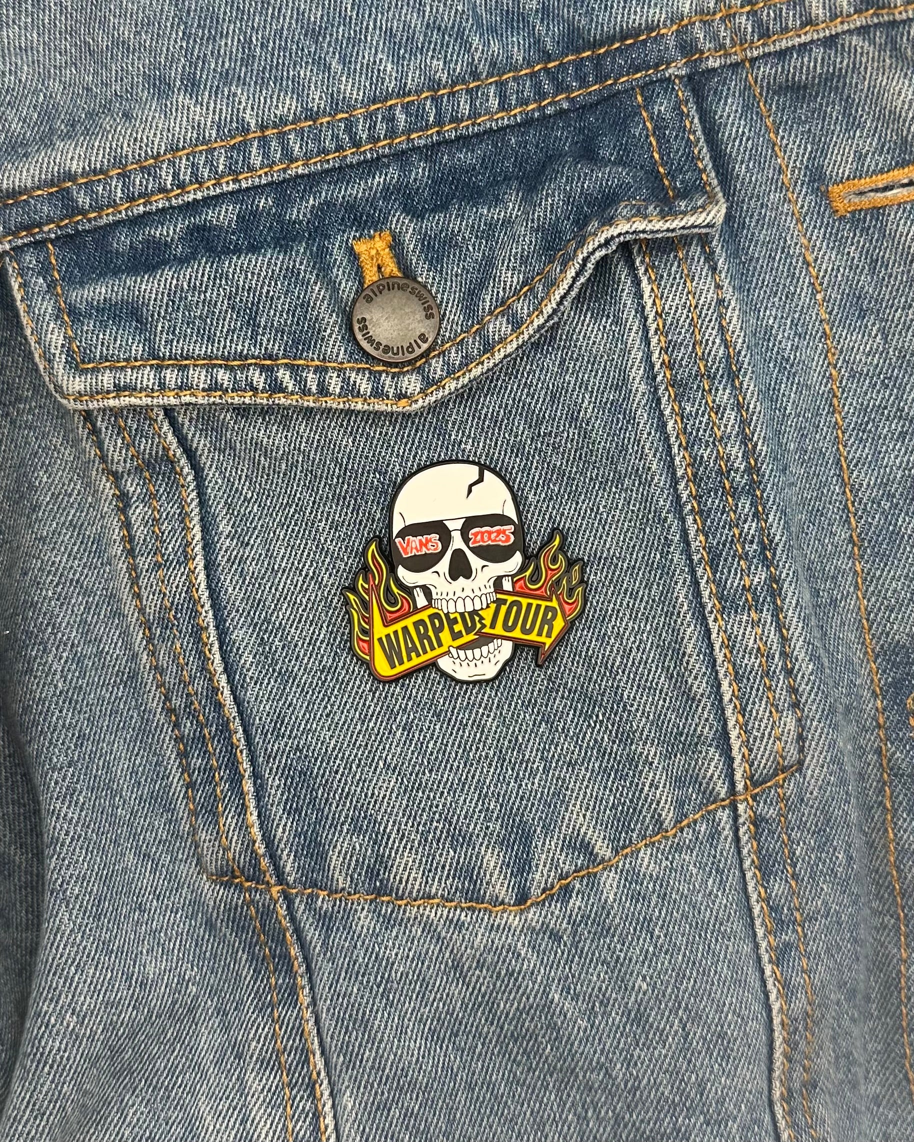 Skull Bite Warped-inspired (Grade B/Imperfect) - Enamel Pin