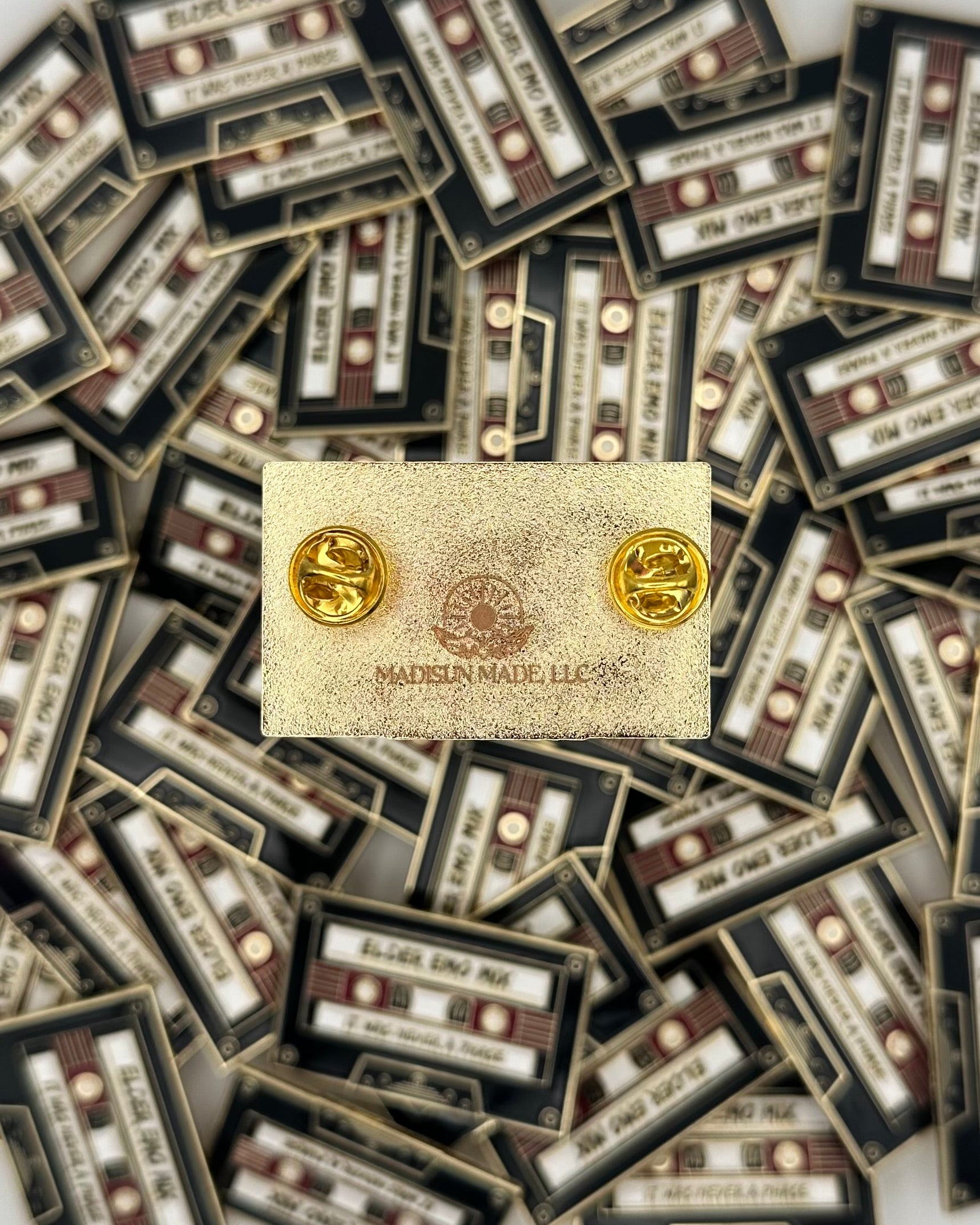 Cassette Tape Elder Emo Mix - Black - Enamel Pin