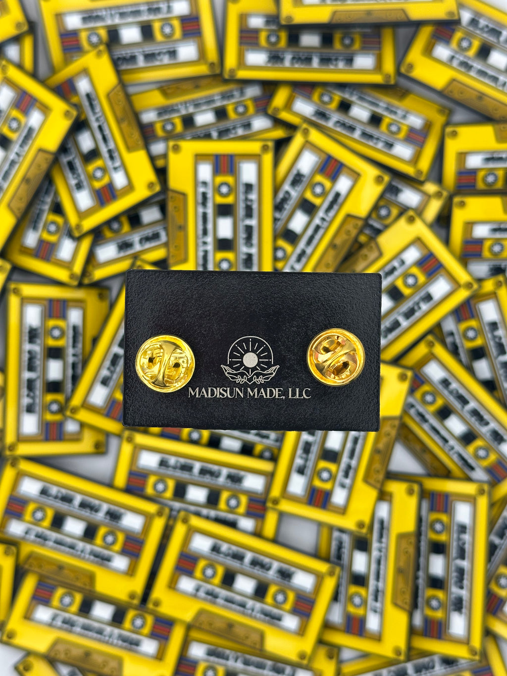 Cassette Tape Elder Emo Mix - Yellow - Enamel Pin