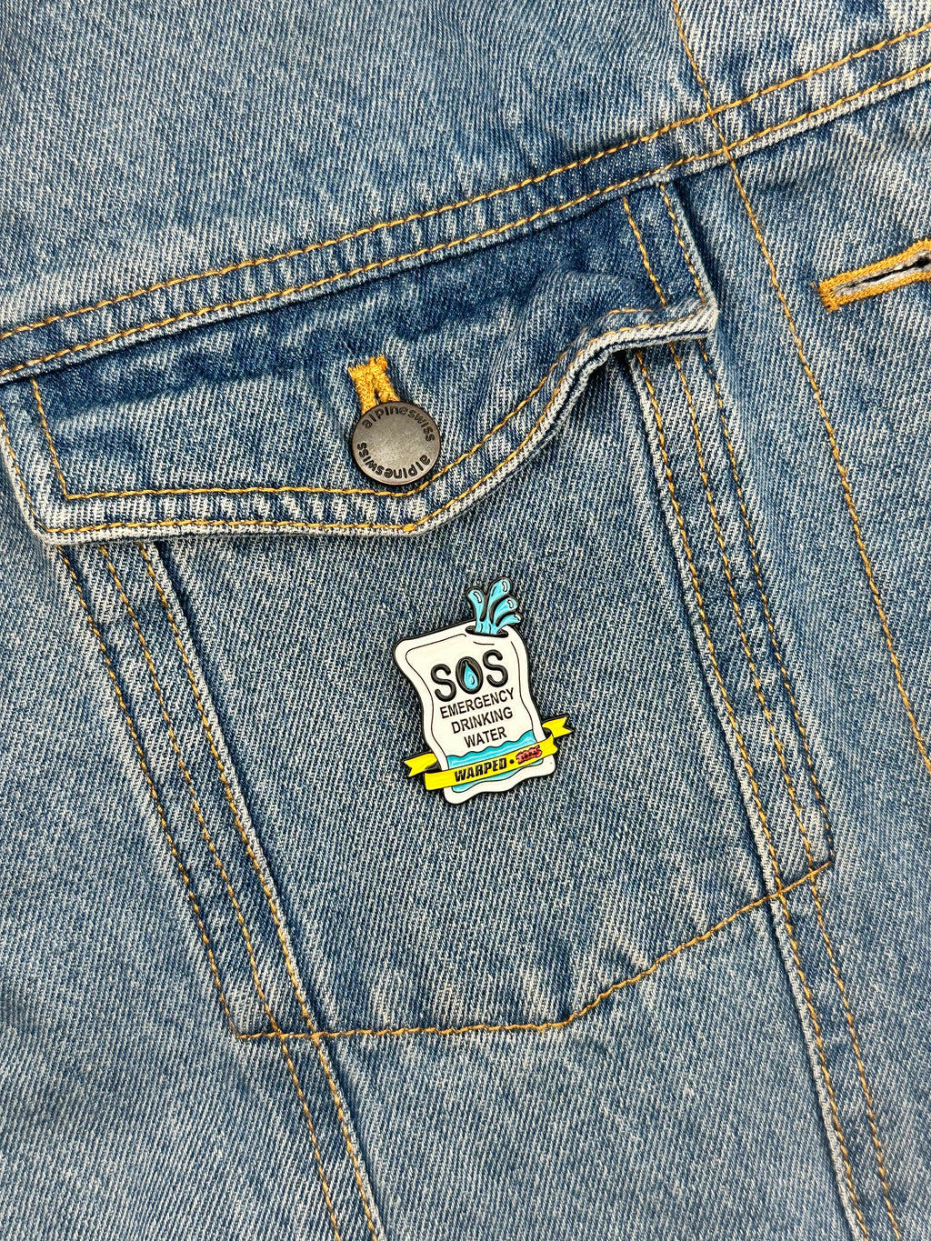 SOS Emergency Water Warped Tour Inspired - Enamel Pin