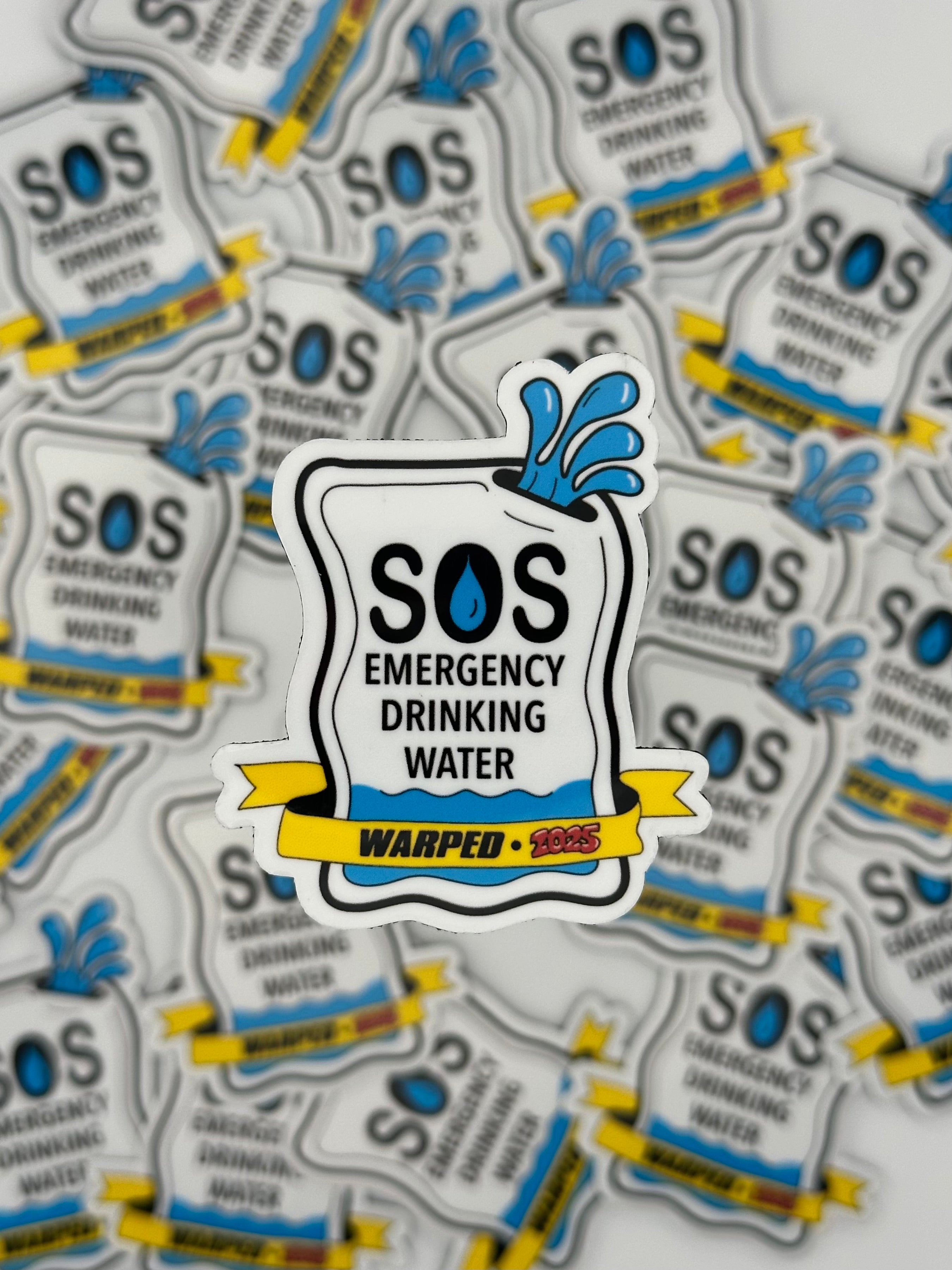 SOS Emergency Water Warped Tour Inspired - Magnet