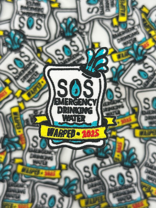 SOS Emergency Water Warped Tour Inspired - Patch