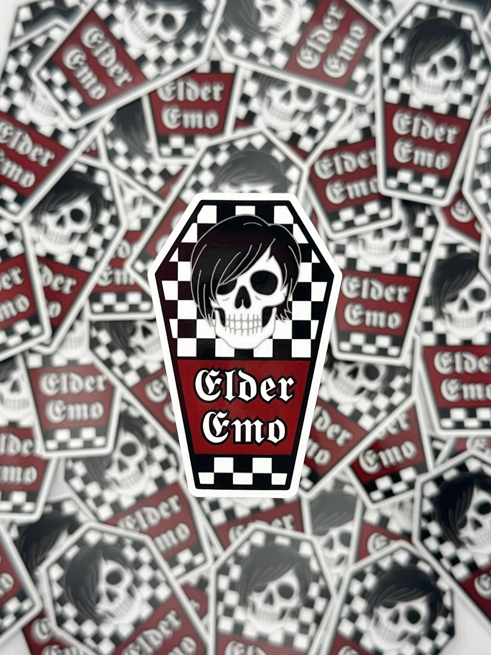 Elder Emo Coffin - Sticker