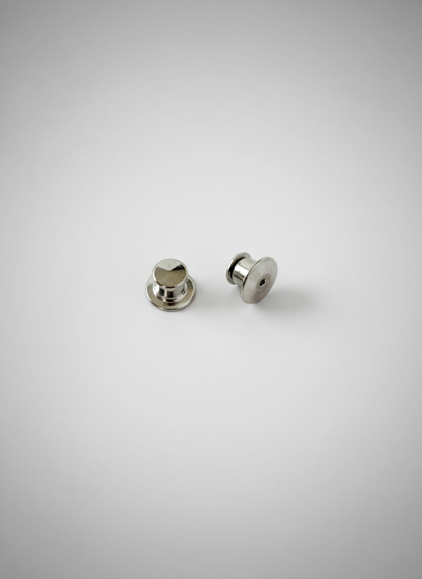 two locking pin backs