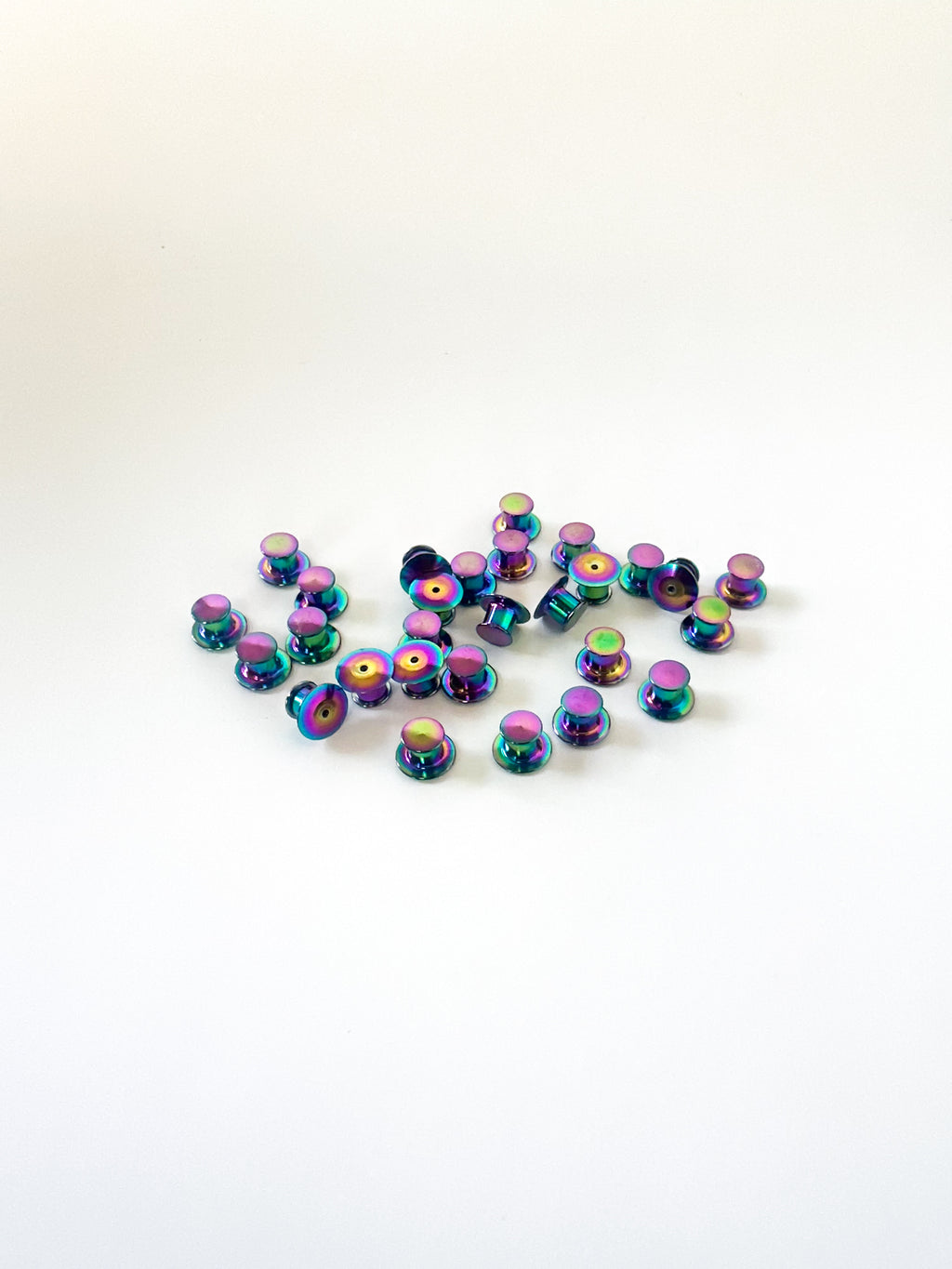 Rainbow Locking Pin Backs