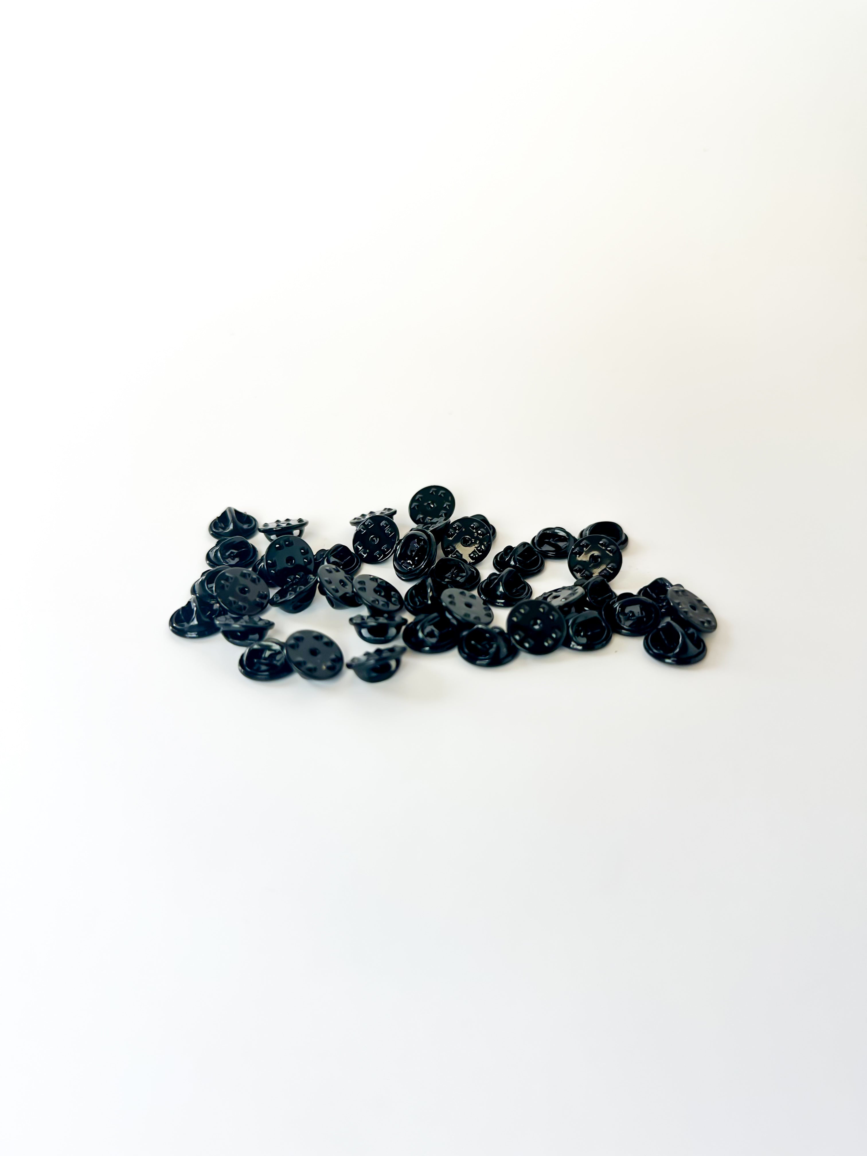 Black Military Clutch Pin Backs