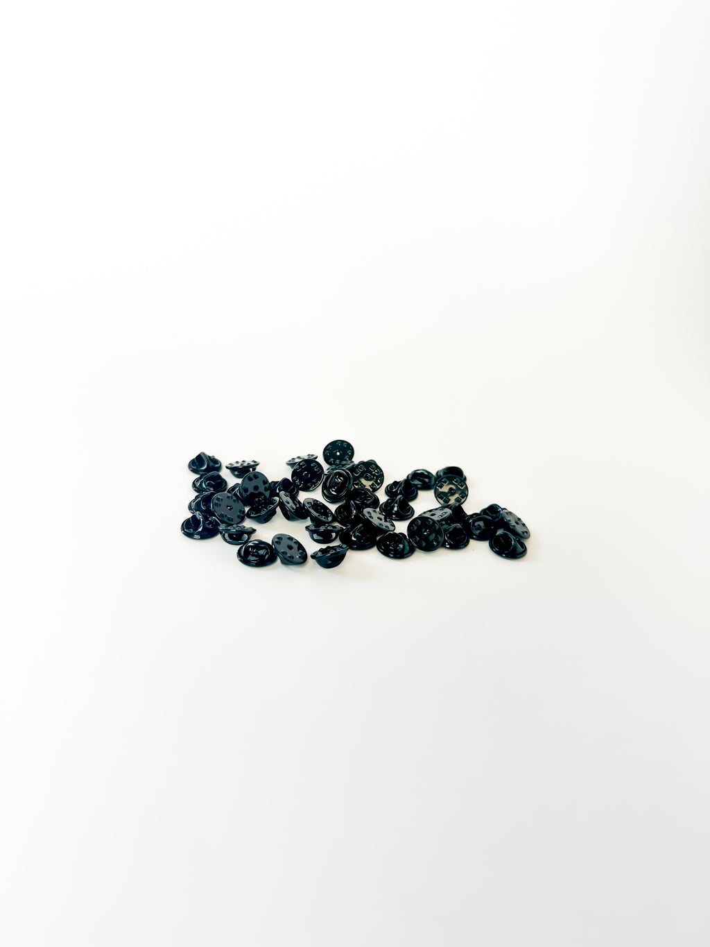 Black Military Clutch Pin Backs