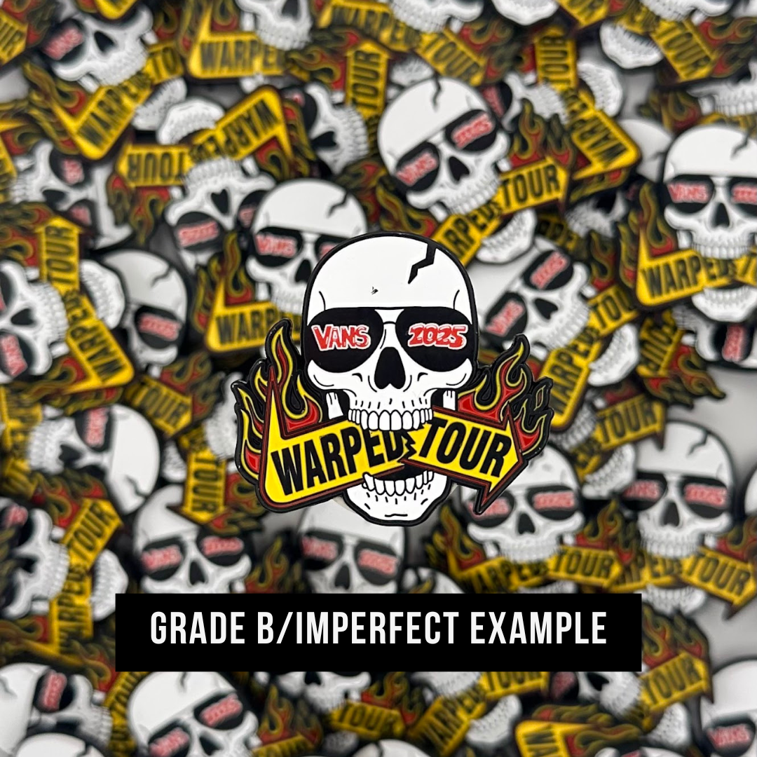 Skull Bite Warped-inspired (Grade B/Imperfect) - Enamel Pin