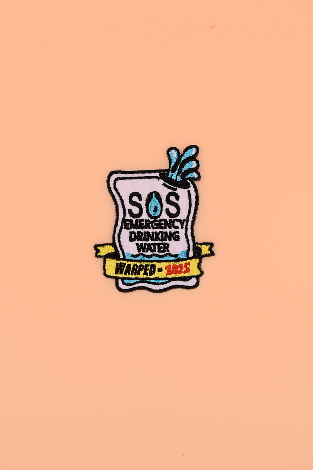 SOS Emergency Water Warped Tour Inspired - Patch
