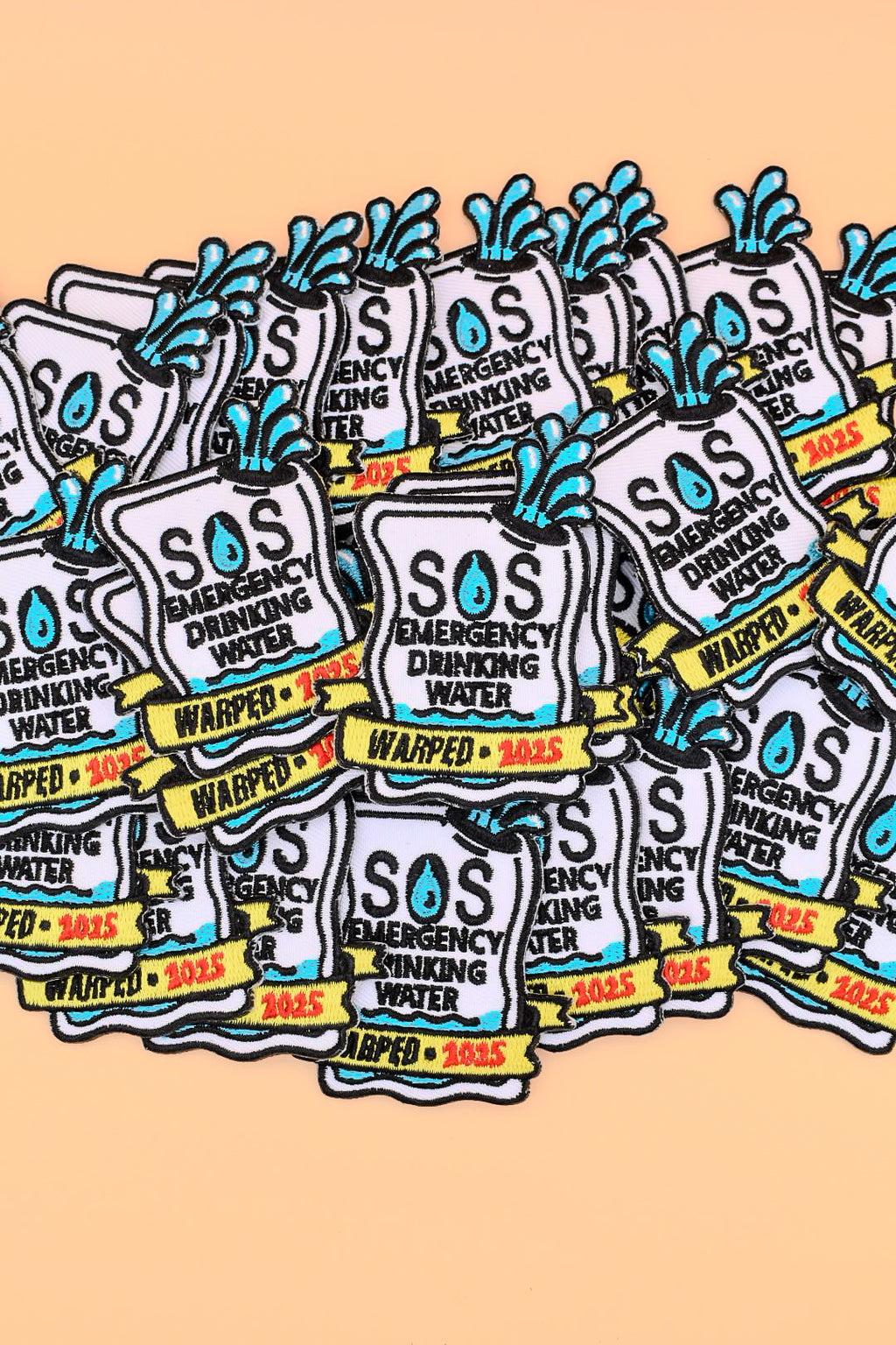 SOS Emergency Water Warped Tour Inspired - Patch